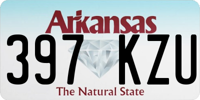 AR license plate 397KZU
