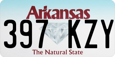 AR license plate 397KZY