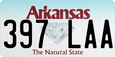 AR license plate 397LAA