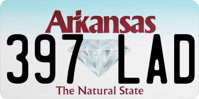 AR license plate 397LAD