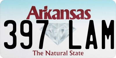 AR license plate 397LAM