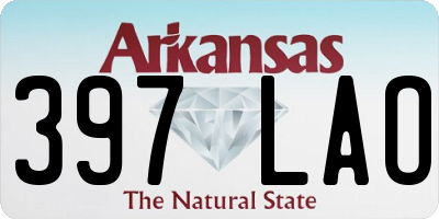 AR license plate 397LAO