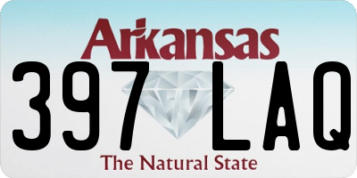AR license plate 397LAQ