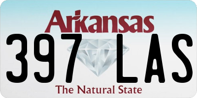 AR license plate 397LAS