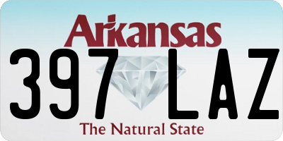 AR license plate 397LAZ