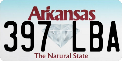 AR license plate 397LBA