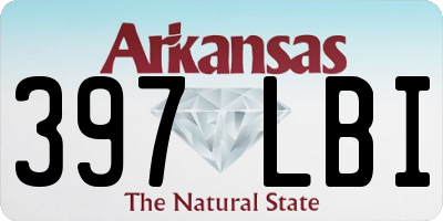 AR license plate 397LBI