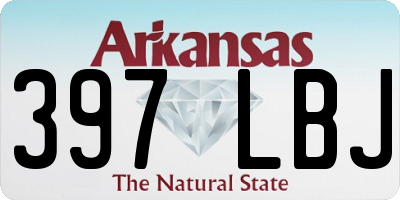 AR license plate 397LBJ