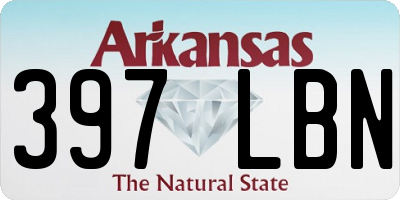 AR license plate 397LBN