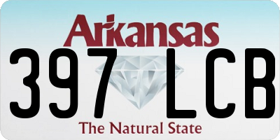 AR license plate 397LCB