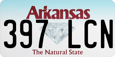 AR license plate 397LCN