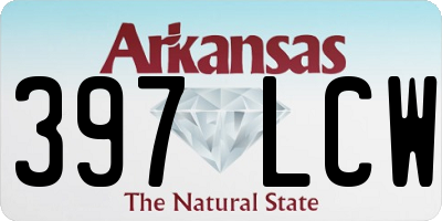 AR license plate 397LCW