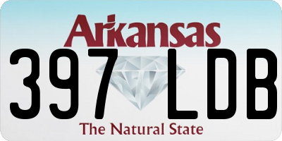 AR license plate 397LDB