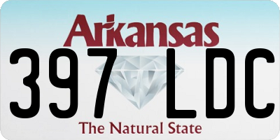AR license plate 397LDC