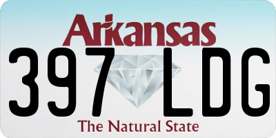 AR license plate 397LDG