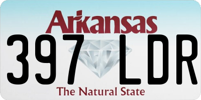 AR license plate 397LDR