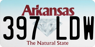 AR license plate 397LDW