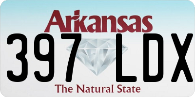 AR license plate 397LDX