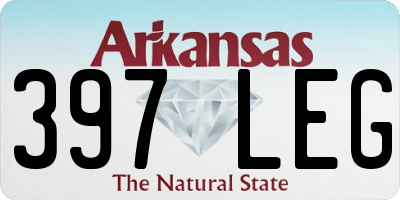 AR license plate 397LEG