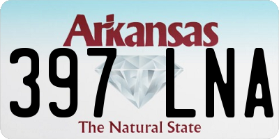 AR license plate 397LNA