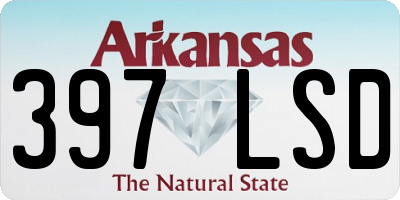 AR license plate 397LSD