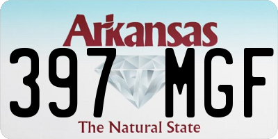 AR license plate 397MGF