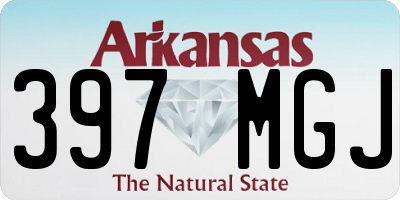 AR license plate 397MGJ