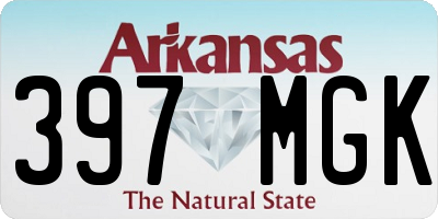 AR license plate 397MGK