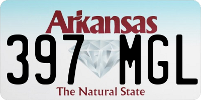AR license plate 397MGL