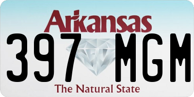 AR license plate 397MGM
