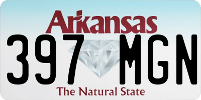 AR license plate 397MGN