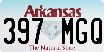 AR license plate 397MGQ