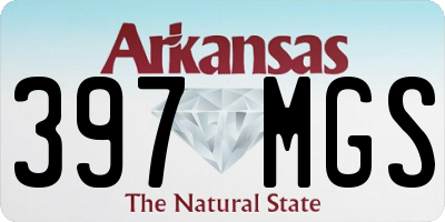 AR license plate 397MGS