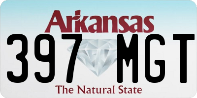 AR license plate 397MGT