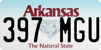 AR license plate 397MGU