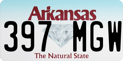 AR license plate 397MGW
