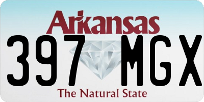 AR license plate 397MGX