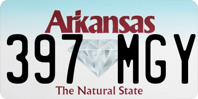 AR license plate 397MGY