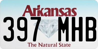 AR license plate 397MHB