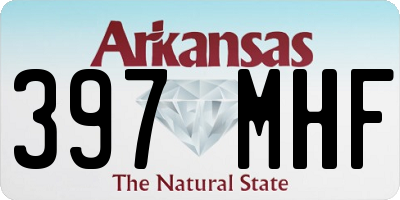 AR license plate 397MHF