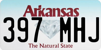 AR license plate 397MHJ