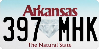 AR license plate 397MHK