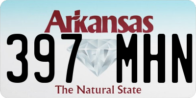 AR license plate 397MHN
