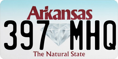 AR license plate 397MHQ