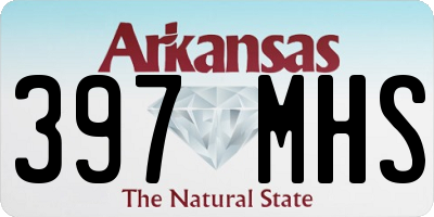 AR license plate 397MHS