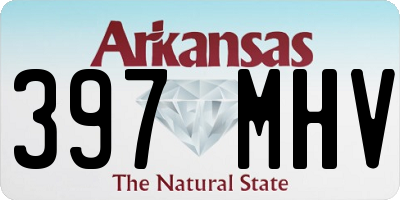 AR license plate 397MHV