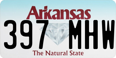 AR license plate 397MHW