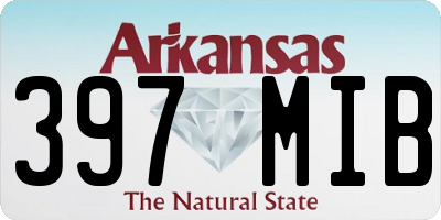 AR license plate 397MIB