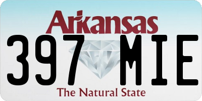 AR license plate 397MIE
