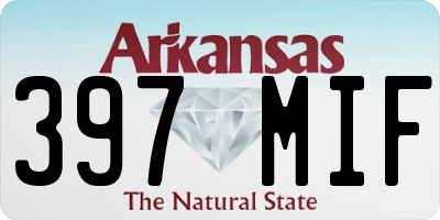 AR license plate 397MIF